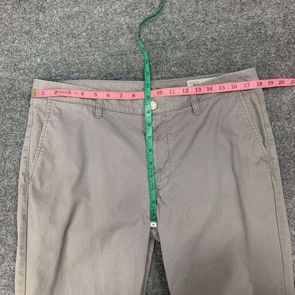 Bonobos Pants Mens 35 Gray Boot Fit Washed Chinos Straight Leg Cotton City Work - Picture 5 of 16